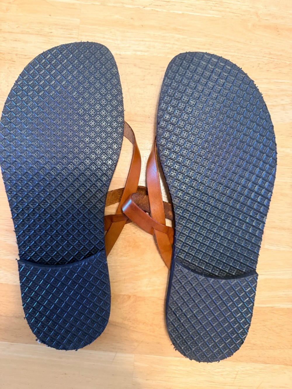 Handcrafted Brown Leather Men's Sandals - Made in Italy - Picture 4 of 4